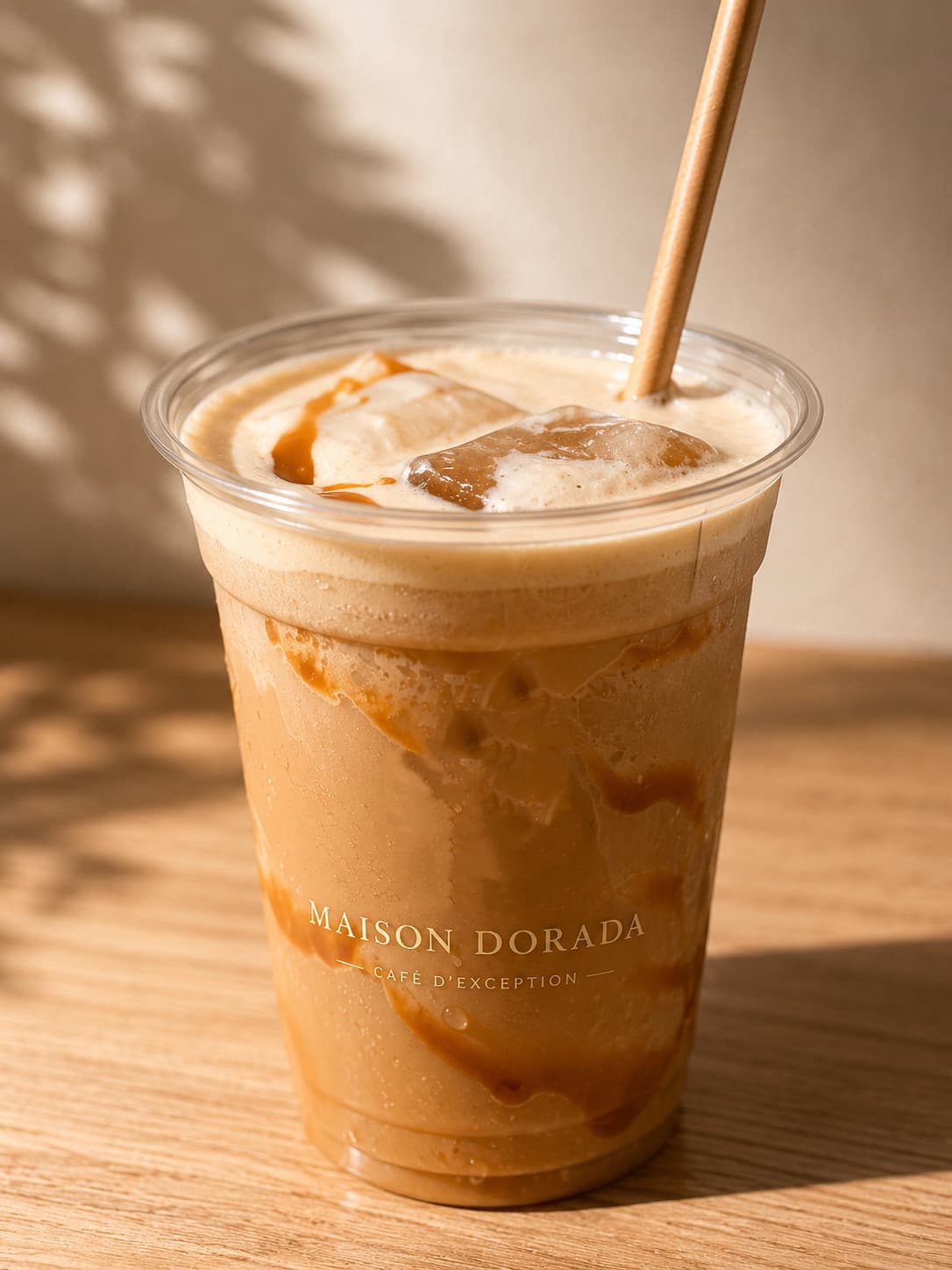 Iced latte Maison Dorada, café de spécialité colombien